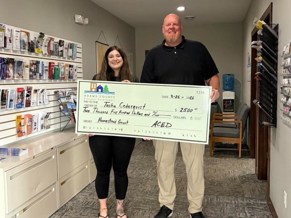 Tasha Cederquist, recipient of the Adams County Homestead Credit Incentive in Adams County, Wisconsin